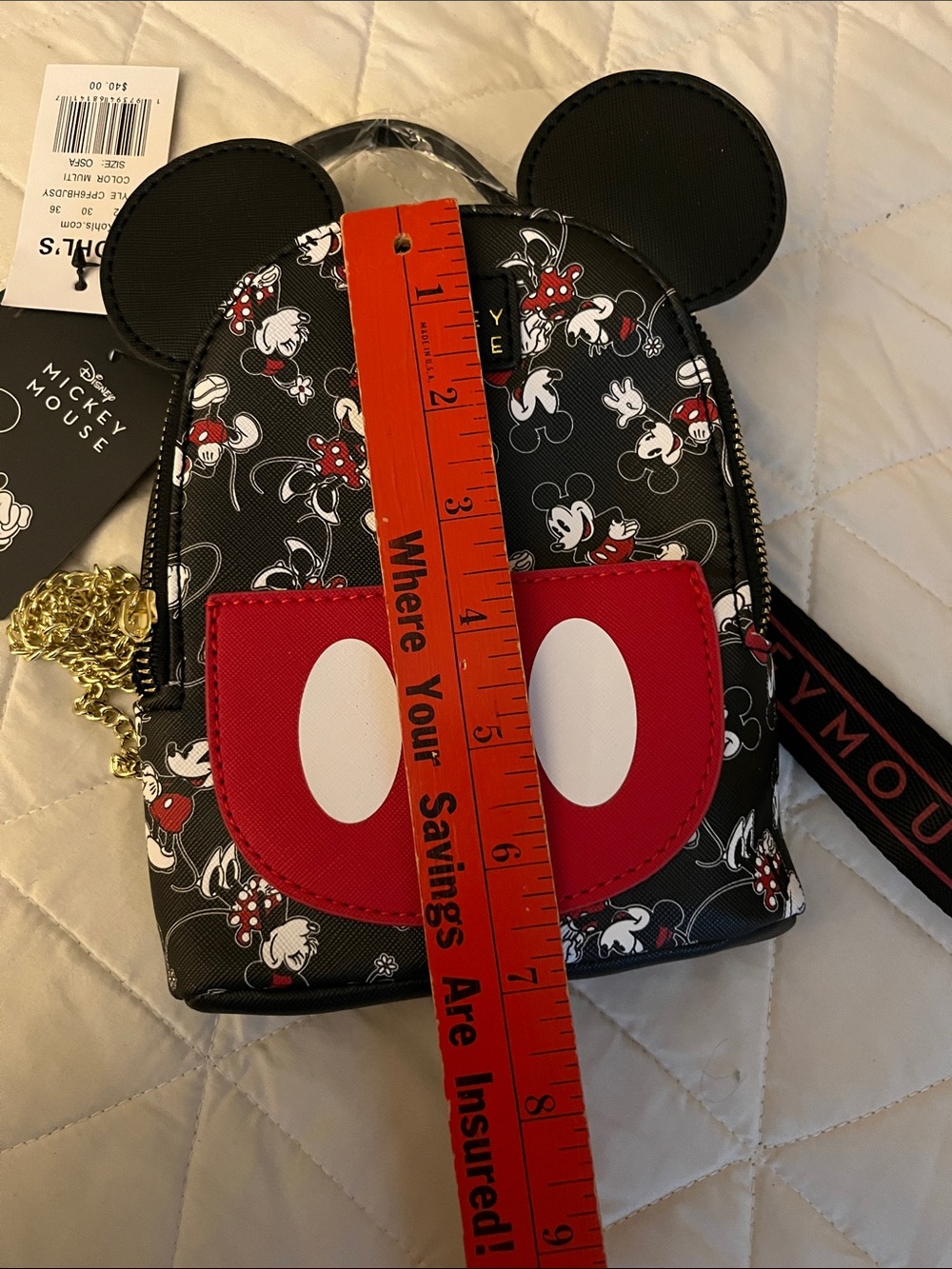 Mickey Mouse Mini Backpack Purse - Picture 8 of 8